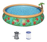 Bestway Fast Set 15' x 33"/4.57m x 84cm Paradise Palms Pool Set