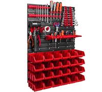576 x 780 mm - Étagère murale, atelier, garage, entrepôt, salle de loisirs, porte-outils, boîtes empilables, boîtes de rangement pour vue, ITBNN600x2-U1010-NP6-R444