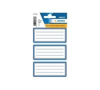 [5798-5] HERMA Lot de 5 paquets de 18 étiquettes pour livre, 76 x 35 mm, bleu