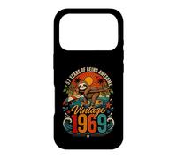 57th Birthday Retro Sloth Tropical Vintage 1969 57 Years Old Coque pour iPhone 17 Pro