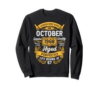 57th Birthday The Real Legends October 1968 57 Years Old Men Sweatshirt