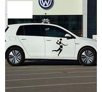 58 cm x 47,9 cm Volley-ball classique Beach Girl Bikini Spike Servir autocollant de voiture pour porte