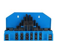 58 Pièces Jeu de Pinces Machines-outils Moules Tour Usinage Fraisage Perçage Gabarit Plaque Fixation Acier T-slot M12 Métal T-slot Pince Kit