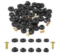 58 Pièces Kit de Rondelles Robinet, 28pcs Joints Plats Caoutchouc pour Robinets 24pcs Rondelles Conique avec 6 Vis en Laiton Joint en Caoutchouc pour Robinet Réparation Salle de Bain Cuisine