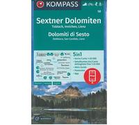 58 sextener dolomiten-dolo - sesto - Collectif - Kompass Karten - broché - Atlas / carte