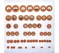 58 Tampons Soundman® pour Saxophone Ténor - Lot Universel - Peau de Mouton - 58 pièces Saxophone Résonateurs en Métal