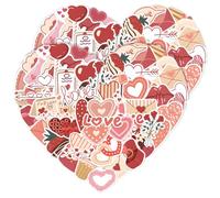 58 X 2 Pièces Autocollant Scrapbooking Amour Autocollants En Forme De Cœur Parfaits Pour Les Agendas Les Téléphones Portables Les Carnets Et Les Projets De Bricolage