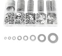 580/684/900/1080 Pièces Multi-types M2-M16 Ensembles De Rondelles Plates En Acier Inoxydable Métalliques Joints Toriques Pour Vis, Écrous, Boulons(900Pcs with box)