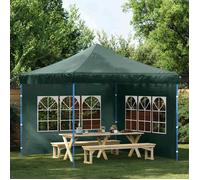 580|Best-Home® Tonnelle Barnum Impermeable & Solid Paroi de tente de réception 2 pcs avec fenêtre PE Vert ABHT 8818588