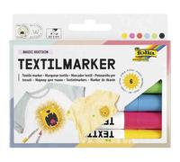 [580] folia Marqueur pour textiles, set de 6, assorti