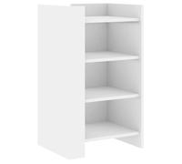 580434& Bahut de Rangement Pour séjour - Buffet blanc 45x35x75 cm - Bois - Panneaux de particules