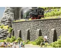 58066 Noch HO Mur De Contention En Pierre Avec Piliers Échelle 1:87