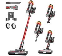 580W/48KPA Aspirateur Balai sans Fil 65min, 1.6 L Aspirateur sans Fil Puissant avec Rechargeable Support Mural, Brosse Anti-Enmêlement Améliorée et OLED Écran Tactile, pour Sols Durs/Animaux/Voiture