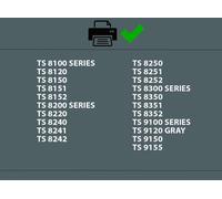 580XXL 581XXL Cartouches d'encre compatibles avec Canon PGI-580 CLI-581 pour Pixma TS8350 Series, TS8350a, TR7650, TS8100 Series, TS8200 Series Multipack 12 Cartouches 580 581 XXL