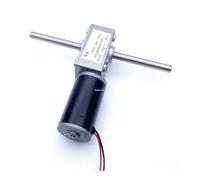 5840-31ZY DC Reduction electronic starter Dual Shaft Torque 12V 24V Right Angle Worm Self-Locking DIY Robot Medical IINKUEYK(O,12V-Dual Shaft)