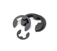 585 pièces/ensemble M1.5~10mm Kit de boîte d'assortiment noir 65Mn 304 arbre en acier inoxydable bague de retenue externe E Clip Circlip rondelle (Color : 65 Mn steel)