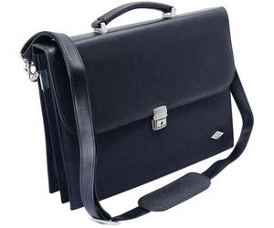 [585201] WEDO Serviette porte-documents Elegance synthétique/nylon 4 Comp Noir
