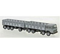 58536 Brekina Ho 1:87 Fiat 691 Mille-Pattes Avec Remorque Fercam