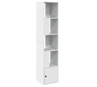 586724& Bibliothèque/Meuble à livres blanc 40x36x189 cm - Bois - Panneaux de particules