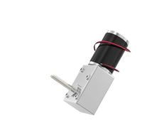 5882-45zy Extended Shaft Worm Gear DC Self-Locking Geared electronic starter High Torque 12V 24V Forward/Reverse electronic starter CZAOINCU(34RPM,12V Bracket motor)