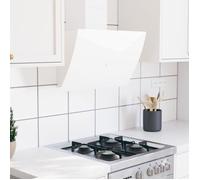 5888&JILI® MODERMNE Hotte décorative élégant Hotte aspirante murale 60 cm Acier et verre trempé Blanc - professionnelle