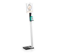 DURABLE Distributeur de désinfectant 589223 – Autoportant, réglage flexible, panneau A4, aluminium G