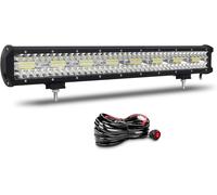 58cm 23'' 480w Barre Led Spot Et Inondation Rampe Led 12v 24v Étanche Bar A Led Feux Phare De Travail Led Projecteur Led Pour 4x4 Voiture Camion Tracteur Quad Véhicule Bateau Con Câblage