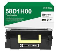 58D1H00 Cartouche de toner noire à haut rendement de remplacement pour Lexmark 58D1H00 pour MS725 MS821 MS822 MS823 MS824 MS825 MS826 MX721 MX722 MX725 MX822 MX824 MX826 Imprimante [15, 000 pages]