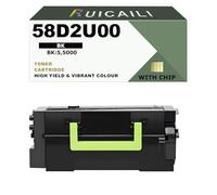 58D2U00 Cartouche de Toner Compatible Cartouche de Toner Noire de Remplacement à Utiliser pour Lexmark MS725 MS725dvn MS821 MS822 MS823 MS823dn MS825 MS825dn MS825dnv MS826de MX721ade Imprimante