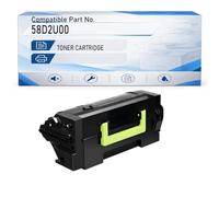 58D2U00 Cartouche Toner Compatible avec Lexmark MS823/MS825, Noir 55K | Non compatible MS821/MS822/MX721; pour MS725/MS823/MS825/MS826 et MX722/MX822/MX826.