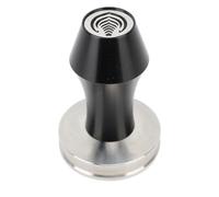 58mm Coffee Tamper, Stainless Steel Coffee Hand Tamper with Hollow Base for Even Tamping, Ergonomic Grip Coffee Press Tamper for Home and Commercial Espresso Machines (Noire)