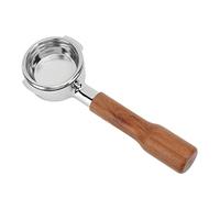 58mm Porte - filtre de café bottomless en alliage d’aluminium avec poignée bois - Améliore l’extraction et contrôle du débit, compatible et machines espresso commerciales (Style 1)