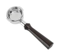58mm Porte - filtre de café bottomless en alliage d’aluminium avec poignée bois - Améliore l’extraction et contrôle du débit, compatible et machines espresso commerciales (F bois de santal)
