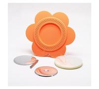 58mm tournesol Badge matériel Badge consommables publicité cadeau matériel vierge bricolage fabrication de Badge Machine artisanat 50 ensembles(Oranje)