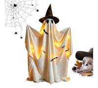 59 inch Halloween Ghost Decoration - Large Standing White Ghost Figure