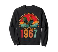 59 Year Old Chicken Vintage 1967 Farmer 59th Birthday Party Sweatshirt