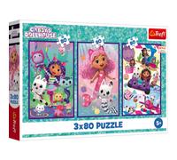 Trefl Puzzle 3 en 1 Disney Minnie et ses amis – 3 x 80 pièces – Dès 5 ans
