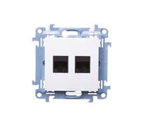 Kontakt-Simon C62.01/11 Prise de courant en plastique IP20 Blanc 77 mm 35 mm 77 mm