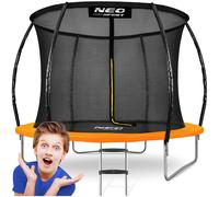 Trampoline de jardin profilé 8 pieds/252 cm avec filet intérieur Neo-Sport