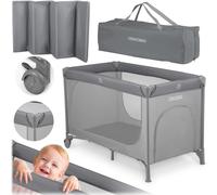 5903890605162 Łóżeczko turystyczne + materac + torba125 x 65 x 78 cm RK-240 szar