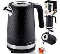 Berdsen Bouilloire électrique BD-705 1,7 l – 2200W – Noir/argent – Filtre anticalcaire