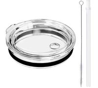 591 ml - Couvercle anti-déversement avec paille - Couvercles de rechange compatibles avec YETI Rambler de 473,6 g, gobelet de 590 ml, tasse de 709,4 g, tasse de paille de 708,7 g, sans BPA et