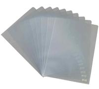 [5914007-12] herlitz Lot de 12 Paquets de 10 Pochettes coins Polypro A4 0,09 ...