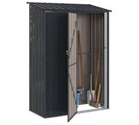 [59368]Cabanons de jardin Anthracite 140,5x74x200 cm Métал,Poids:29.15 Kg