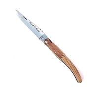 5944-rustique. Poche Pliant Laguiole Bougna fait main Superbe Couteau Multi outil. Design Double incrustation en teck LE STYLE rustique. Cardinal en laiton avec poignée en bois Rivet. En Filigrane Métal dos. UK non de verrouillage de manche Longueur totale plié 10,2 cm.,