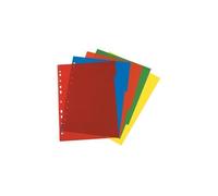 Herlitz Intercalaires A4 en polypropylène – 5 onglets perforés – Index Euro 1-20