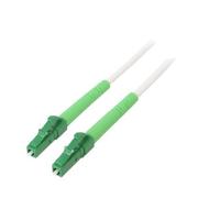 59589 Câble patch fibre OS2 LC/APC, des deux côtés 15 m LSZH blanc Goobay