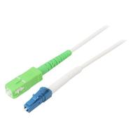 59614 Câble patch fibre OS2 LC/UPC, SC/APC 20m LSZH blanc Application : LAN G...