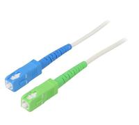 59626 Câble patch fibre OS2 SC/APC, SC/UPC 30m LSZH blanc Application : LAN G...