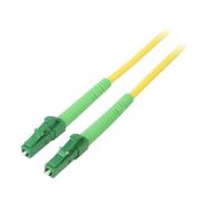 59634 Câble patch fibre OS2 LC/APC, recto-verso 20m LSZH jaune Goobay